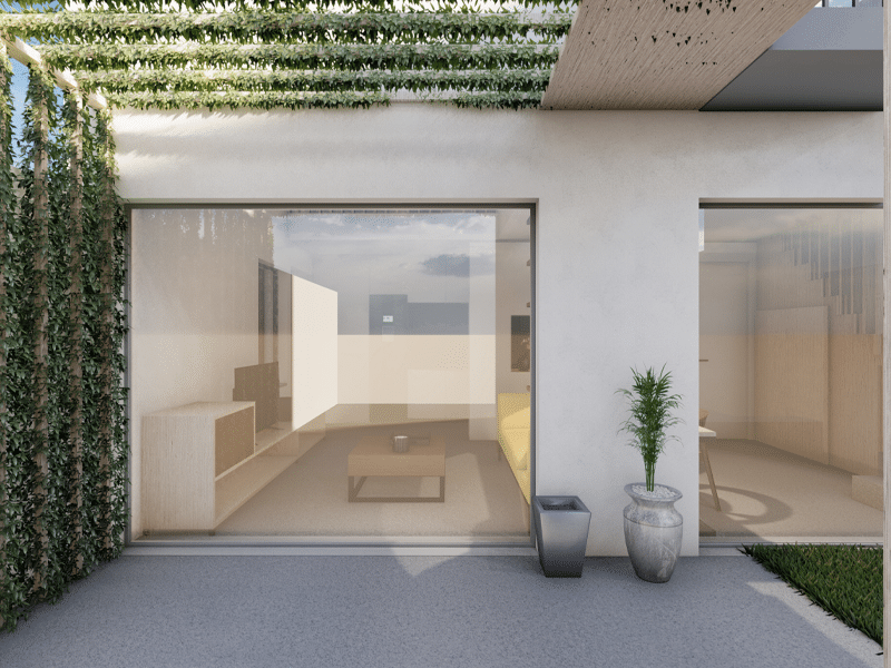 exterior de diseño arquitectónico