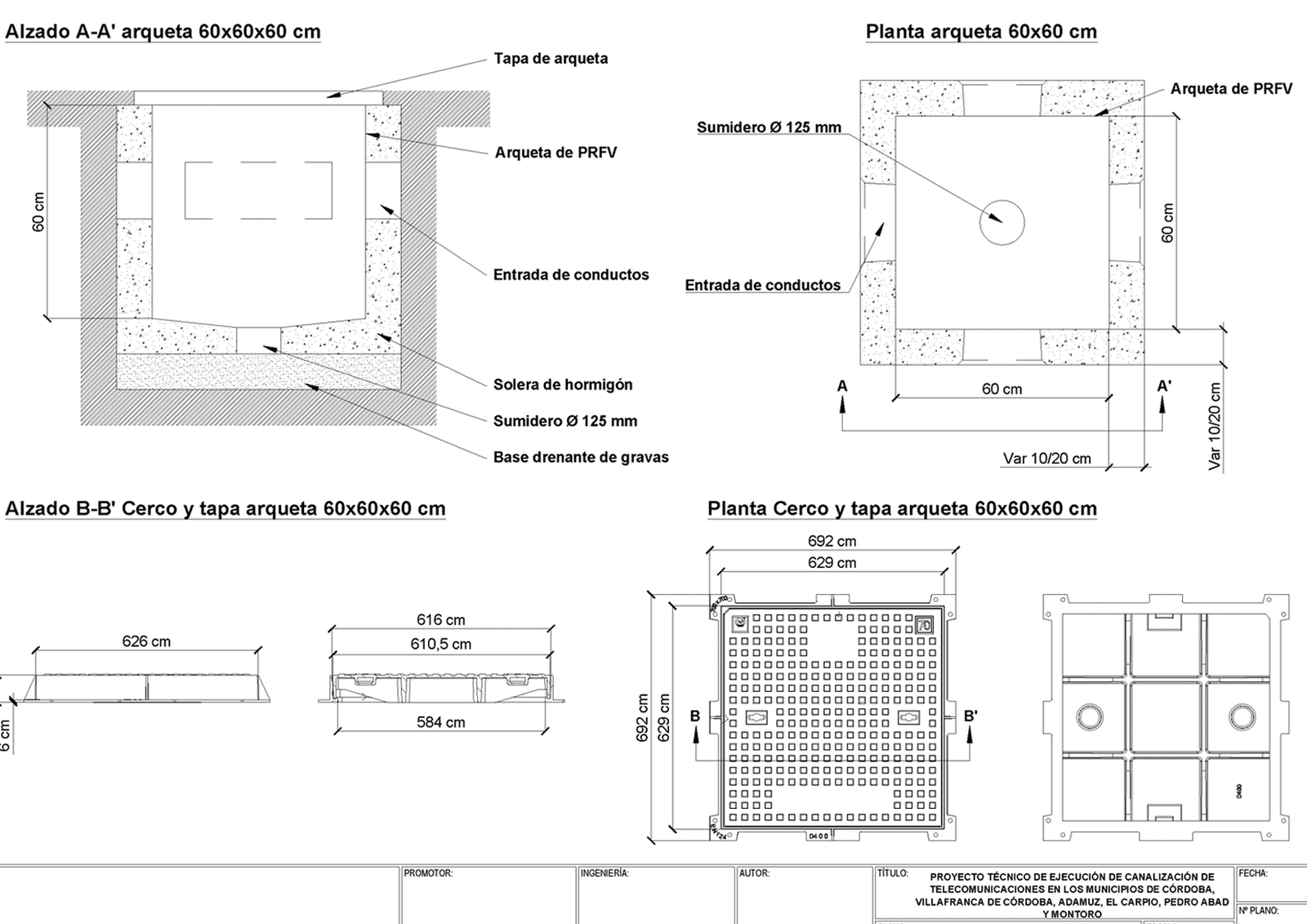 planos de una arqueta